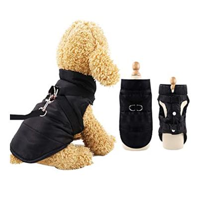 China Dog Viable Coat Warm Winter Dog Waterproof Jacket For Puppies With D Clip Red And Black XS - 2XL for sale