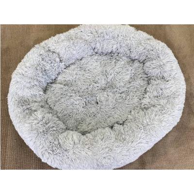 China New Design Faux Fur Round Removable Pet Items Luxury Blanket Dog Bed for sale