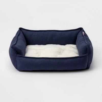 China Wall Cuddler Rectangular Pet Products Dog Bed New Hi Cover Removable Design for sale