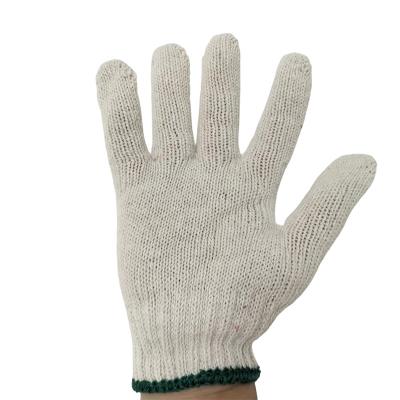 China Factory direct sales 16-18cm size wear-resistant factory insurance gloves 550g white protective work gloves mechanical knit cotton gauze gloves for sale