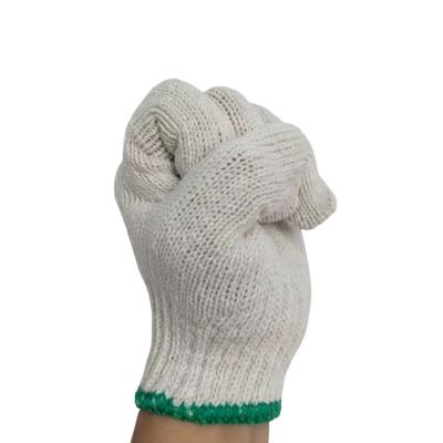 China Wear-resistant 600g 700g 800g 900g Bleached Material Grade A Non-slip Wear-resistant Work Gloves Gauze Cotton Protective Work Gloves for sale