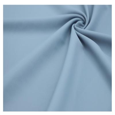 China 220 Gsm Polyester Plain Fabric Breathable Solid Color Air Rogue Layer Dyed Spandex Knitted Bonding Fabric for sale