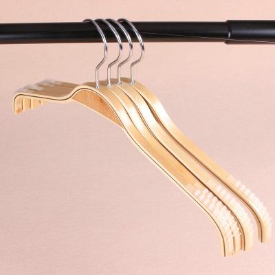 China Eco - Friendly Dry Coats Wetsuits Dress Skirts Wooden Anti Slip Clothes Hanger for sale