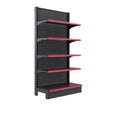 China Modern Design Double Sided Single Sided High Quality Heavy Duty Series Used Durable Metal Supermarket Shelf For Sale for sale