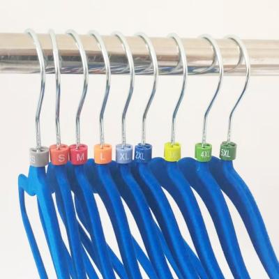 China Eco - Friendly Colorful Hanger Sizer Garment Size Markers DIY Snap Labels for sale