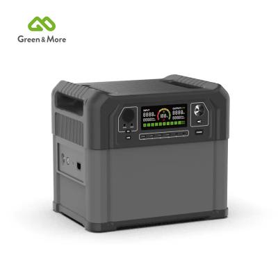 China Factory Price 2400W Portable Wireless Charging Power Station With Fast Charge LifePO4 Battery Work For Solar Panel And MPPT for sale