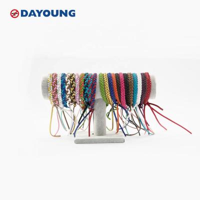 China Durable PU Material Multi Size Color Adjustable Hand - Woven Knitted Pest Repellent Anti Mosquito Wristband for sale