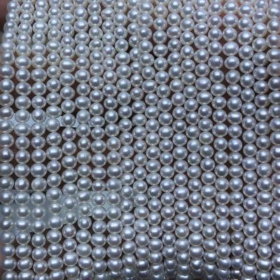 China Wholesale Natural Shaped Good Quality 4-4.5mm Pearl Freshwater Pearl Strands Potato Freshwater Pearl, Good Luster, Slight Defect for sale