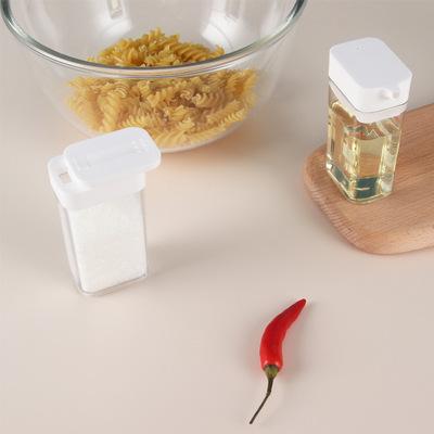 China Hot Selling Sustainable High Borosilicate Kitchen Storage Glass Spice Jar Sets for sale