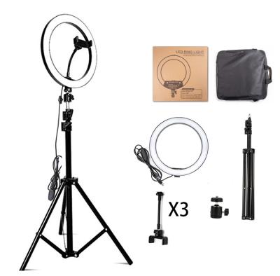 China Shine 18 Inch Ring Light Led Video Light Makeup Lamp With Tripod Stand for sale