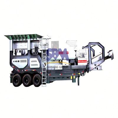 China Construction.etc High Production 100t Mobile Crusher Plant Mobile Crusher Plant for sale