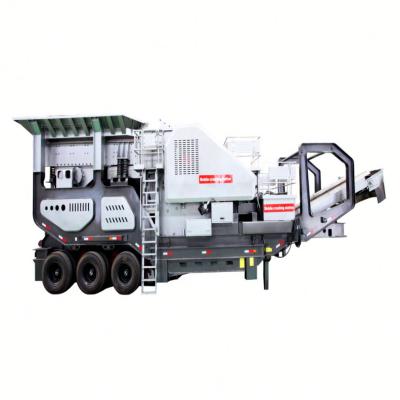 China Best Mining Professional Selling Mobile Crusher Barite Rock Crushing Mobile Stone Concrete Crushing Plant for sale