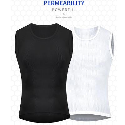 China OEM Custom Layer Logo Mesh Underwear Sleeveless Cycling Factory Base Breathable for sale