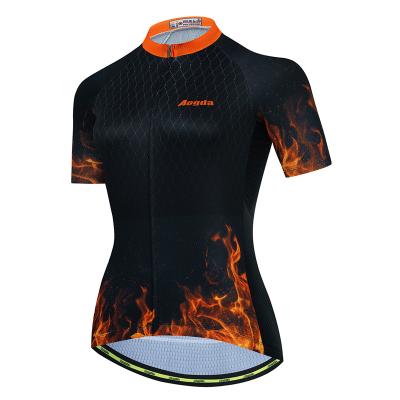 China 2022 Breathable Custom Logo Private Label Cycling Jersey For Women for sale