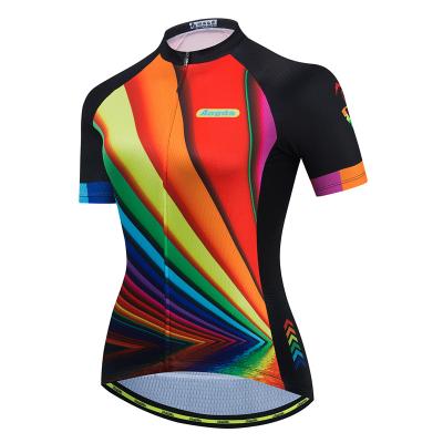 China Breathable Aogda Latest Custom Design Bike Team Men Shorts Sleeves Cycling Jersey Pro Woman for sale