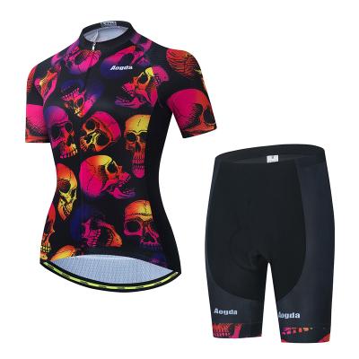 China Factory Direct Sale Breathable Wholesale Custom Cycling Jersey Set Women Cycling Wear for sale