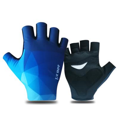 China Comfortable Anti Slip Gloves 2022 NEW Design Custom Printing Half Finger Sport Gloves For Cycling for sale