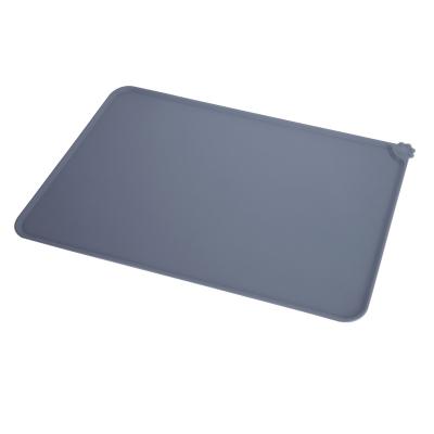 China Travel Amazon Silicone Waterproof Anti-skidding Food Eating Mat Holder Dog Dish Mat for sale