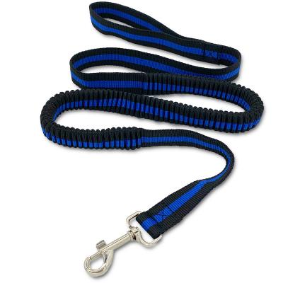 China Personalized Nylon Rope Neoprene Control Handle Bungee Dog Leash Extension For Large Dog for sale