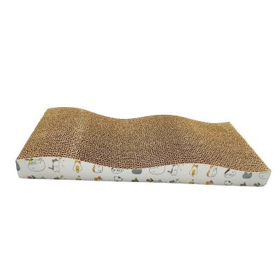 China New Viable High Quality Thick Wrinkled Long Cat Scratcher Cardboard for sale