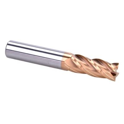 China End Mill For Metal Cutting 4 Flutes HRC60 Carbide Milling Cutter Router Flat Bit 3mm*75L 4mm*75L Extended Shank Solid Carbide End Mill for sale