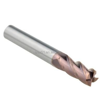 China LEE-X Lixin Tungsten Carbide End Mill CNC End Mill For Stainless Steel 10mm*100L HRC58 4 Flutes Extended Shank Solid Carbide End Mill for sale