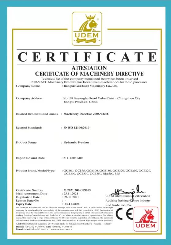 CE - Jiangsu Guchuan Machinery Co., Ltd.