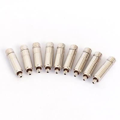 China Outdoor Mist Nozzle For Cooling System High Pressure Spray Garden Mist Nozzle Air Water Mist Spray Nozzle 0.10mm for sale