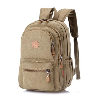 China Durable Wholesale Teavel Outdoor Backpack Durable Canvas Backpack Hiking Bag for sale