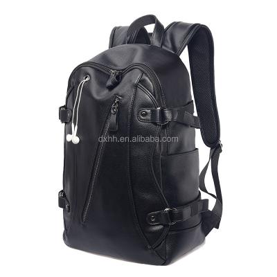 China China Factory Supplier OEM Fashion Promotional Custom Logo Manufacturer Custom Logo PU Leisure Man Leather Backpack For Boy for sale