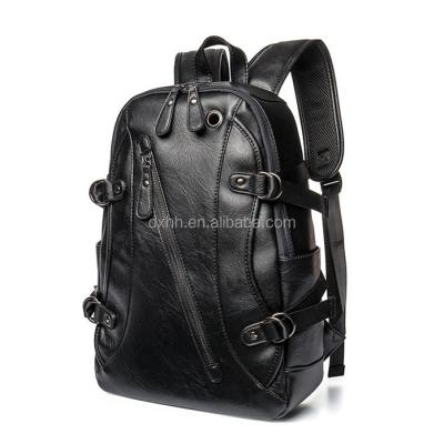 China Promotional Gift Travel Business PU Leather Men School Satchel Shoulder Bag Backpack Hot Sale for sale