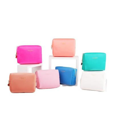 China Fashion Multiple Styles Women PU Leather Custom Logo Case Pink Make Up Bag for sale