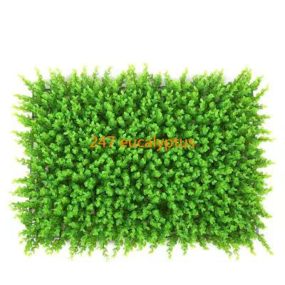 China Carton Packing 247 Artificial Eucalyptus Lawn Plant Wall The Artificial Eucalyptus Lawn for sale