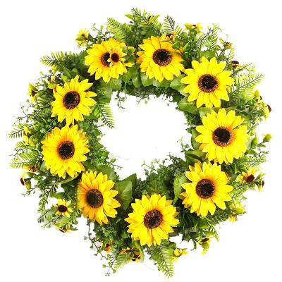 China Amazon Sale of minimalist like hot cake garlands for wedding party decor the simulation sunflower garland for sale