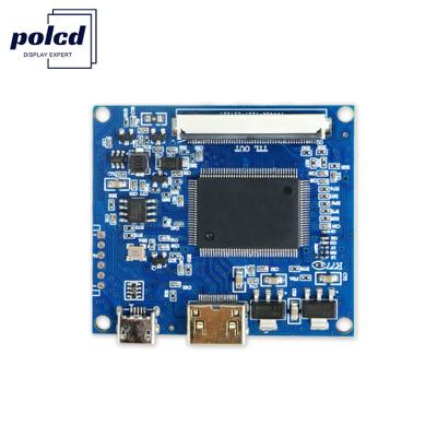 China Polcd Op maat gemaakte TTL RGB 40pin 50pin FPC Universal Lcd PCB Board HD-MI VGA Controller Board Te koop