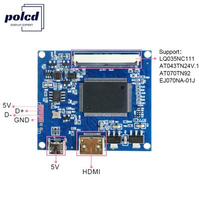 China Polcd 40pin 50pin EJ070NA-01J 7  8  9  10.1 Zoll Mini Display Treiber Board LCD-Bildschirm-PCB-Controller zu verkaufen