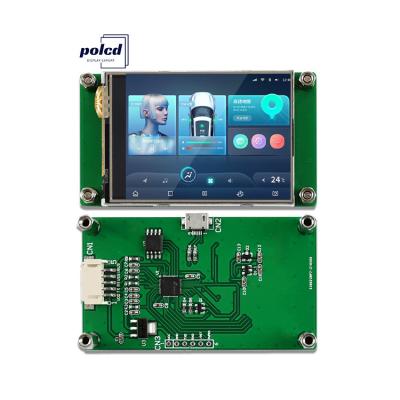 China Polcd 2.4 Inch Tft Lcd Module 240*320 Hmi Uart Port Smart Lcd Display Industrial Resistance Touch Screen for sale