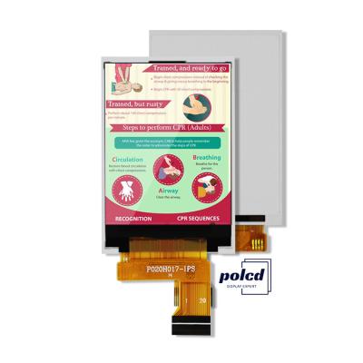 중국 Polcd MCU 8 비트 2인치 Tft 디스플레이 30.6mm IPS TFT LCD 디스플레이 판매용