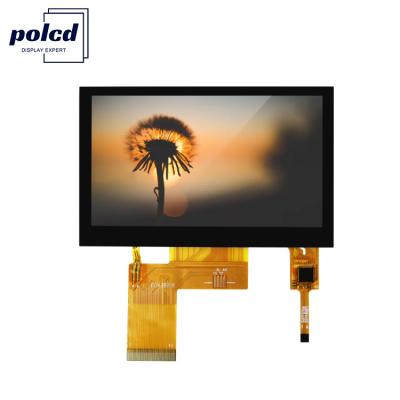 Κίνα Polcd ST7262E43 Οθόνη Tft LCD 4,3 ιντσών, οθόνη αφής LCD 280 Nit 800X480 προς πώληση