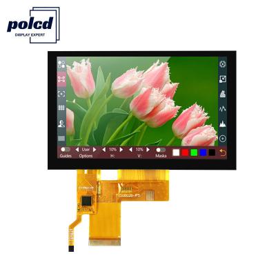 중국 화소 800x480 Tft 전기 용량 터치 RGB 24는 4.3 Tft Lcd 터치 스크린을 물었습니다 판매용