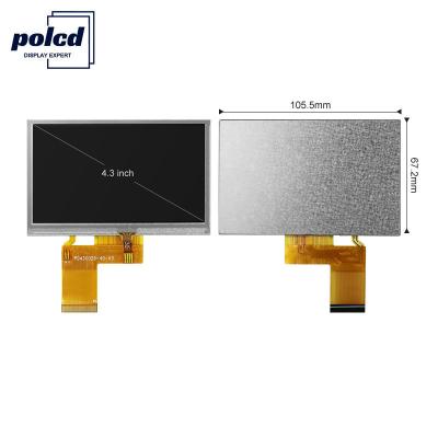 Κίνα Οθόνη LCD 4,3 ιντσών 480x272 Tft RGB Οθόνη αφής LCD 24 bit προς πώληση