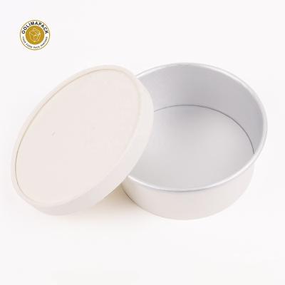 China Disposable Disposable Aluminum Foil Coated Paper Container Bowl With Lid For Salad And Soup for sale