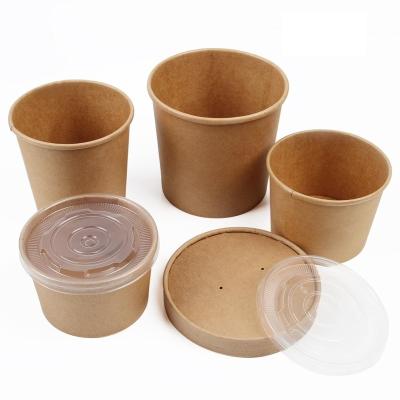 China Disposable Compostable Eco - Friendly Biodegradable PLA Lined Soup Paper Cup for sale