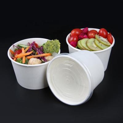 China 12oz Disposable Soup Cup With Paper Lid , 32oz Disposable Cups With PP Lid for sale