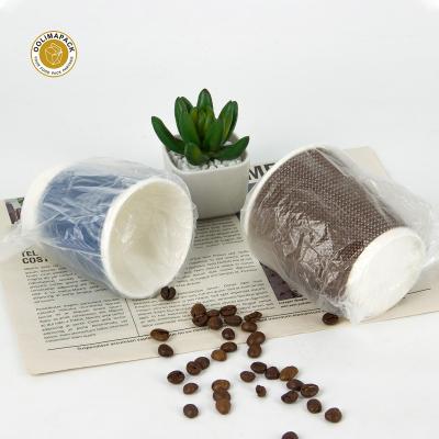 China Wholesale Disposable Single Wall And Ripple Wall Paper Double Cup Individually Wrapped For Hotel for sale