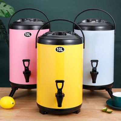 China Household Commercial New Product Coffee Milk Tea Container Bottle Paint Thermos Cooler Round Barrel Insulated Barrels For Liquids for sale