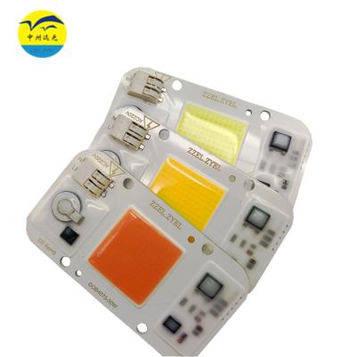 China Seed Starting 7540 AC LED COB Module Chip AC220V 20W 30W 50W No Need Driver For DIY Grow Light Full Spectrum 380-780nm Plant Seedling Flower for sale