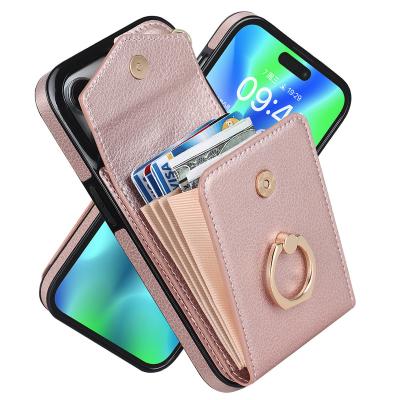 China Ring Clip Organ Card Bag 2023 New Shockproof Max Finger Phone 14 Pro Multifunctional Phone Case Bag Cover Wholesale Hot Sale Phone Case for sale