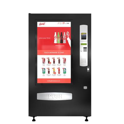 China School ; Subway station ; Hospital etc JSBS VCM6-5000 50 inch touch screen snack and beverage combo cold drink vending machine makers for sale