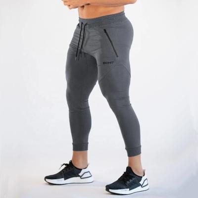 China Cargo Gyms Anti Pilling Edge Ribbed Bodybuilding Joggers Pants Fitness Gaiters Pants With Zipper Pockets for sale